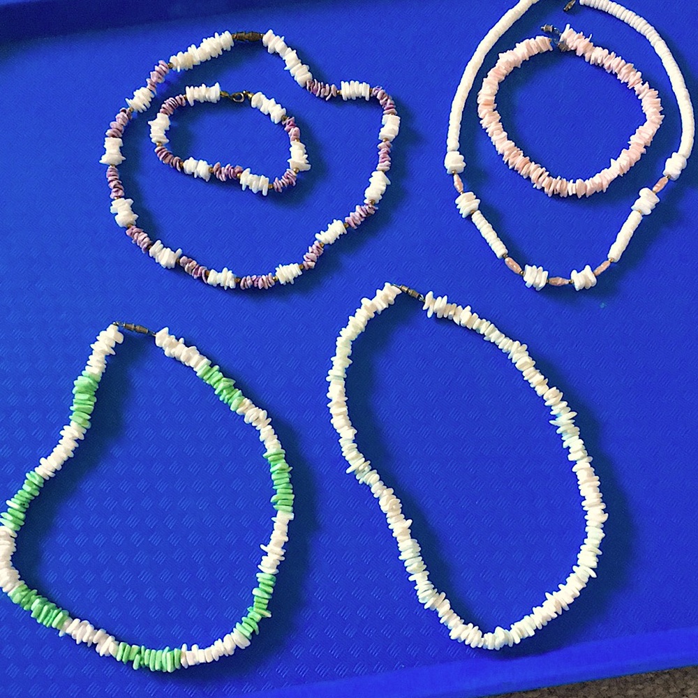 Mixed Jewelry Bundle of Pooka Shell Necklaces & Bracelets